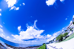 瀬長島の海と空