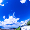 瀬長島の海と空