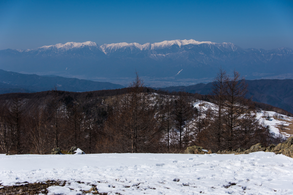 入笠山山頂から