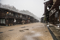 雪の宿場町