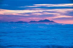 浅間山を望む