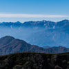 北アの山々が見えた