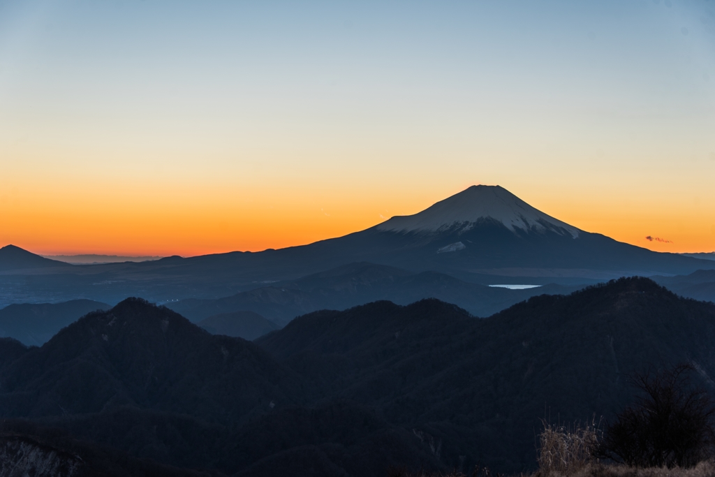 富士山夕景