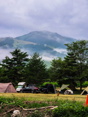 朝の八方尾根