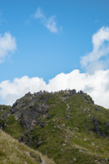 山頂の空