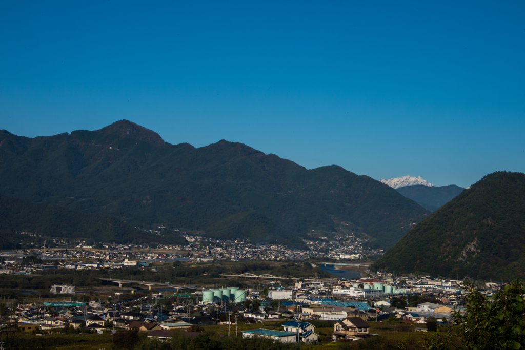 鹿島槍の見える町