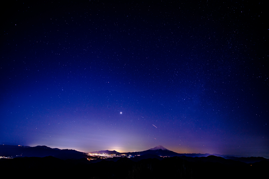 富士山と金星