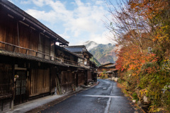 宿場の紅葉