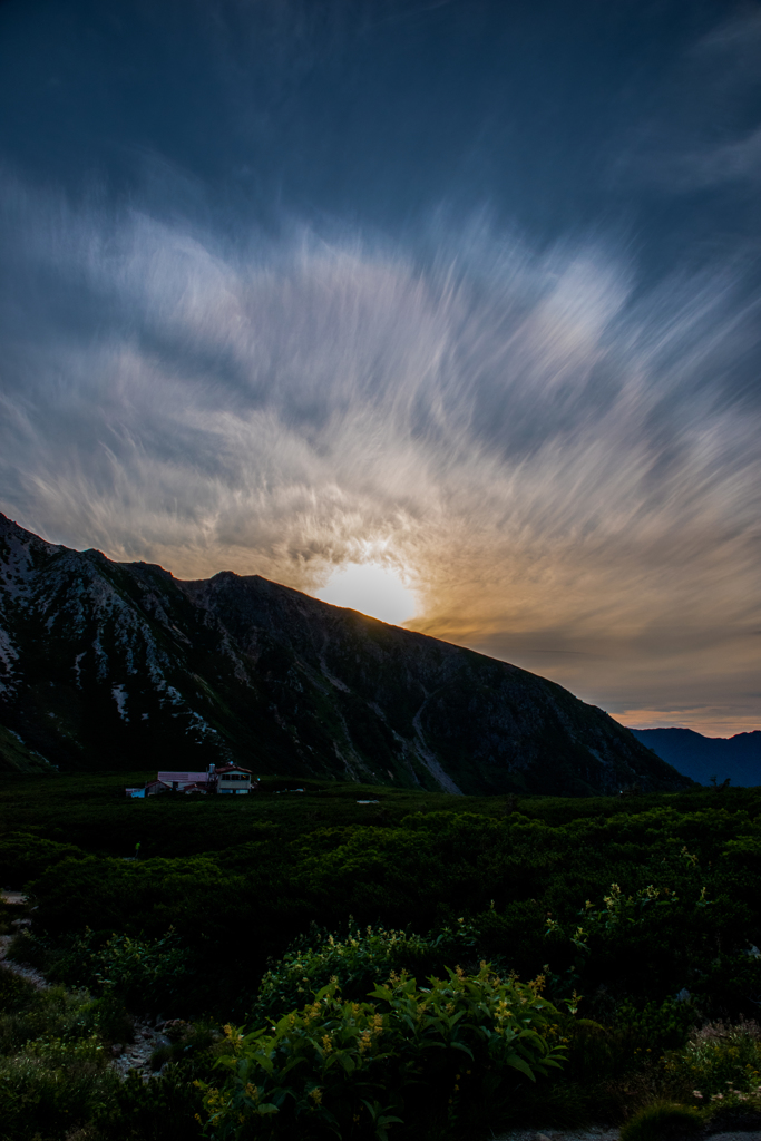 日の出の風景