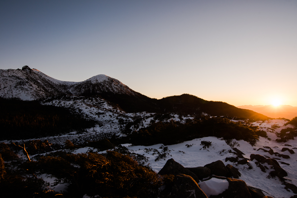 夕暮れの天狗岳