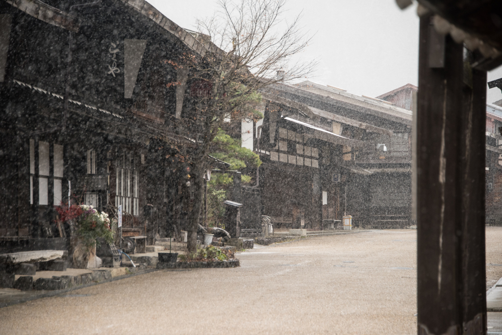 降り続く雪