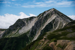 鷲羽岳の東壁
