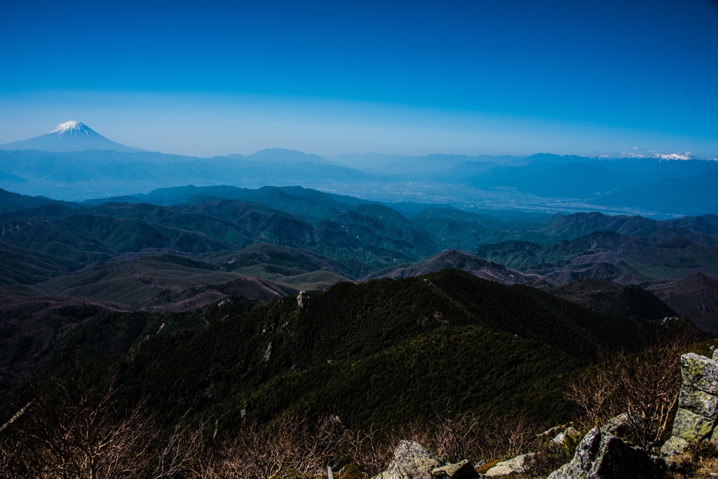 富士と荒川岳