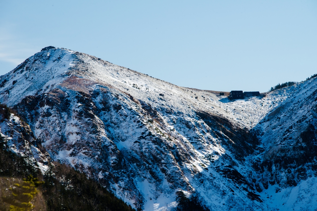 根石岳と根石岳山荘