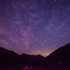 笠ヶ岳の上の星空