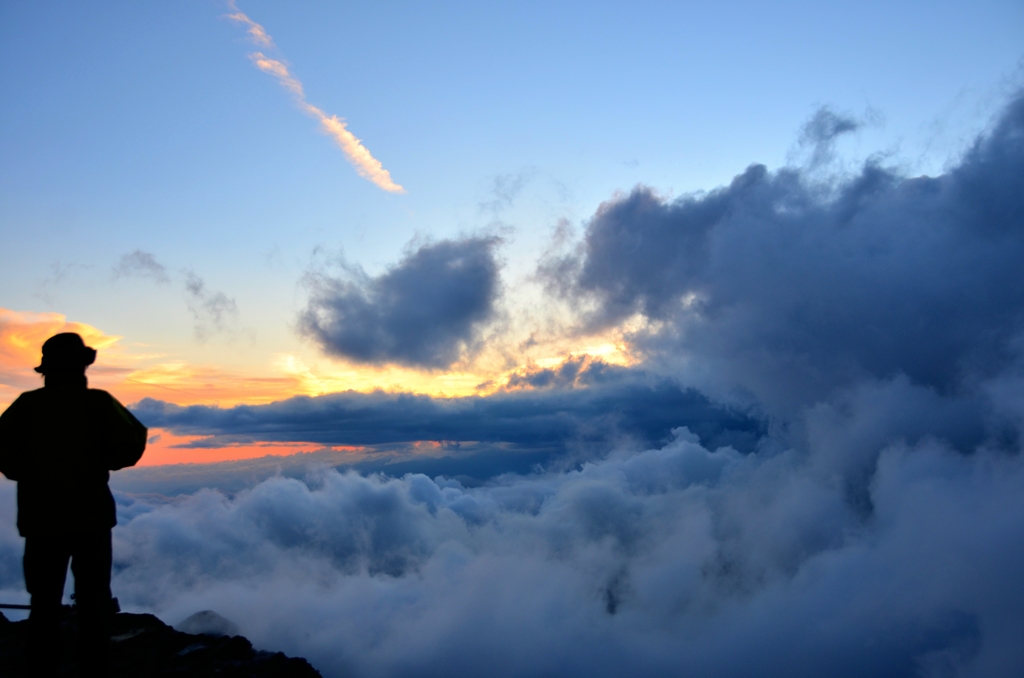 稜線の夕暮れ