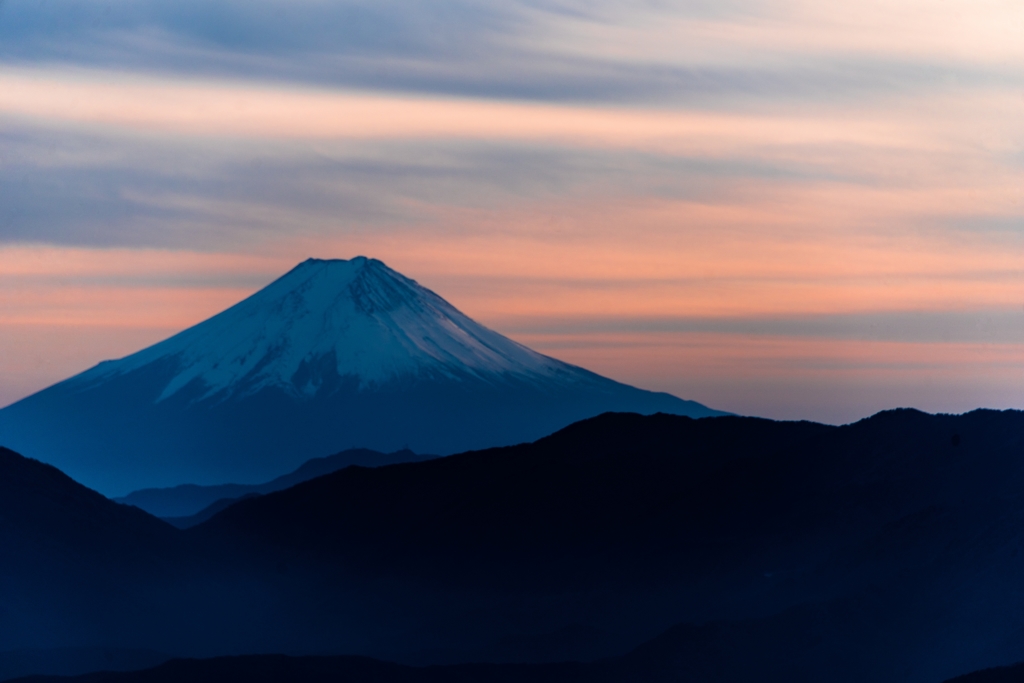 夕陽の中で