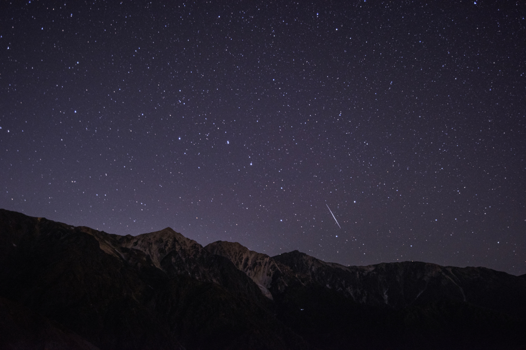 夜の白馬三山