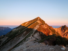 朝の唐松岳