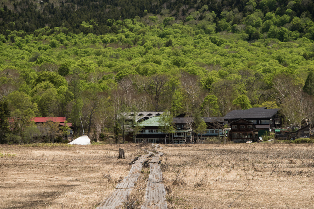 もこもこの中の山小屋