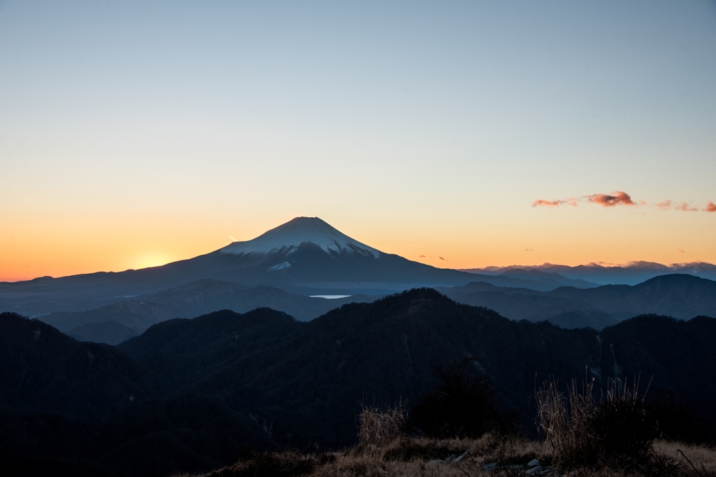 富士山残照