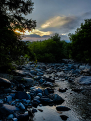 夕暮れの松川から 