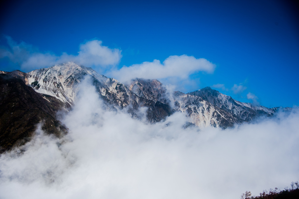 雲上の白馬三山