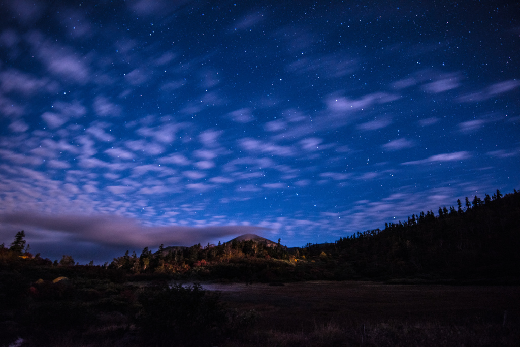 火打山の夜空