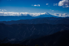 大岳山の山頂から