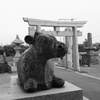 牛と鳥居