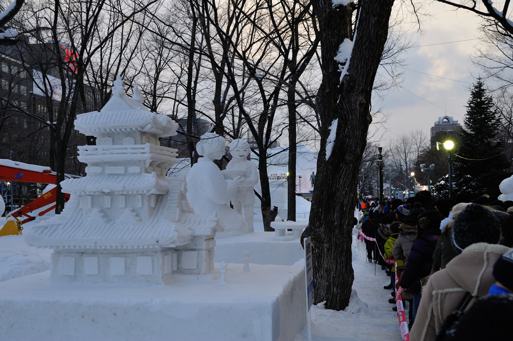 市民雪像②