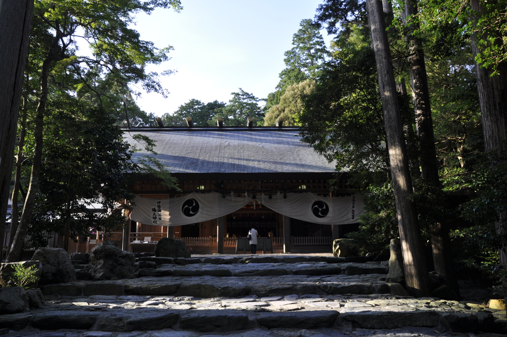 椿大神社 本殿・拝殿 正面