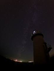 七夕の伊良湖岬灯台