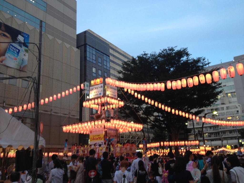 恵比寿で盆踊り