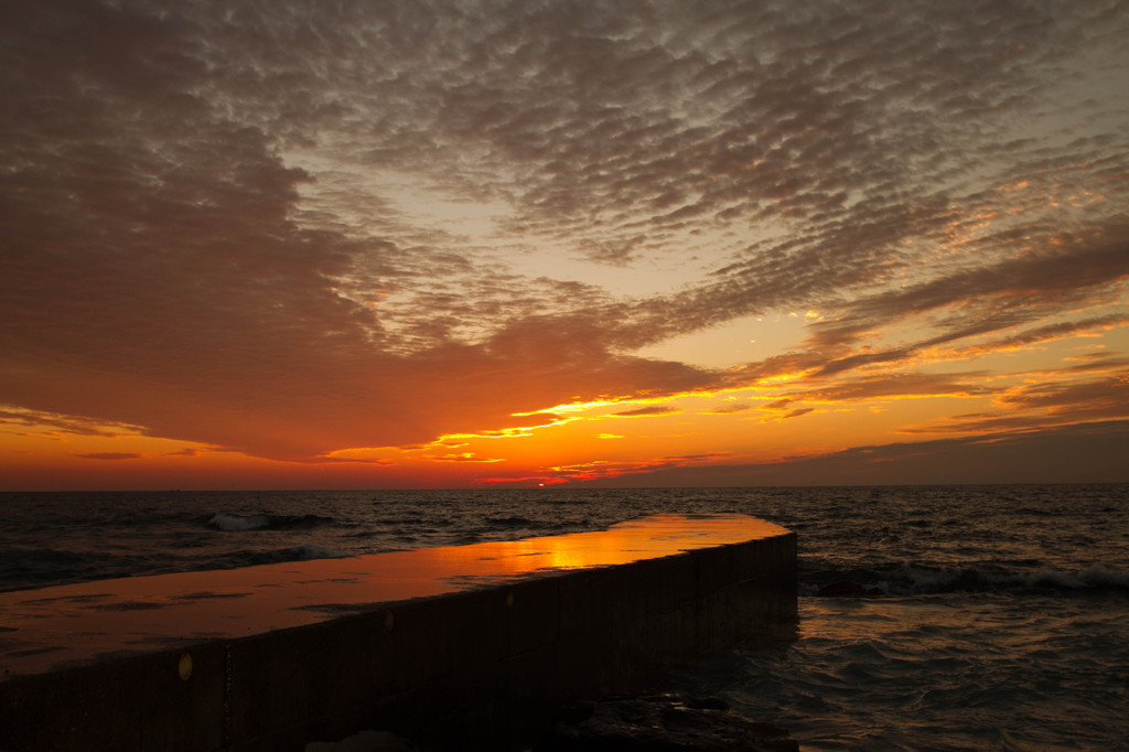 秋の夕焼け