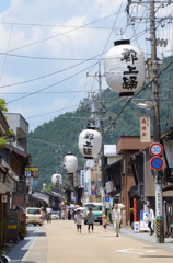 大提灯の町並み