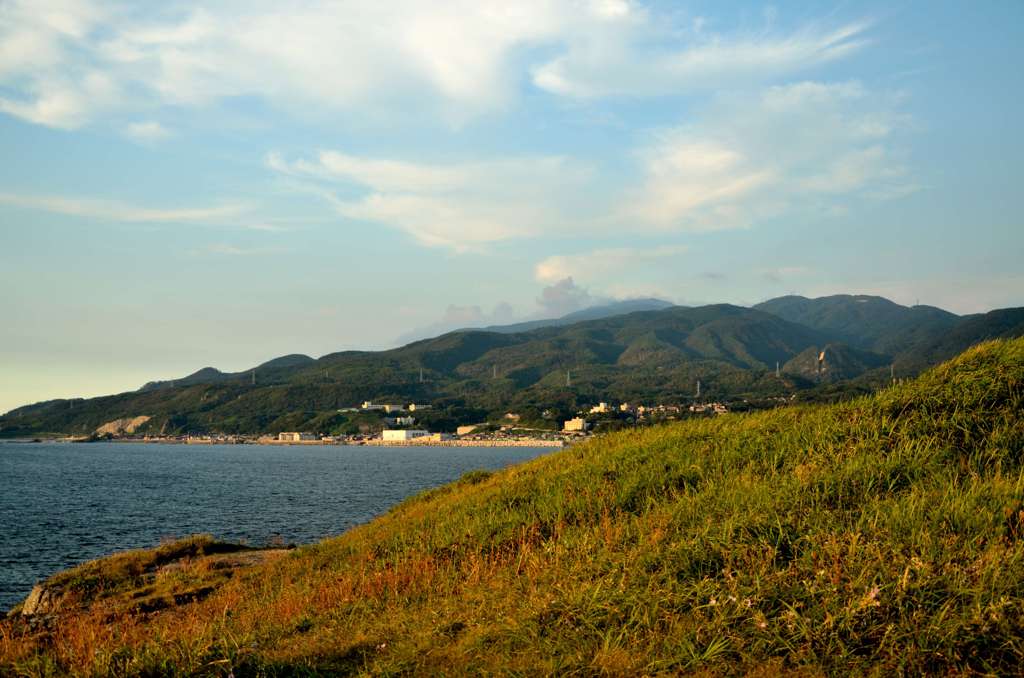 相川の夕暮れ