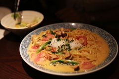 味噌の和風カルボナーラ～レストラン・マルコ