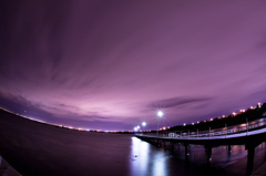夜の桟橋