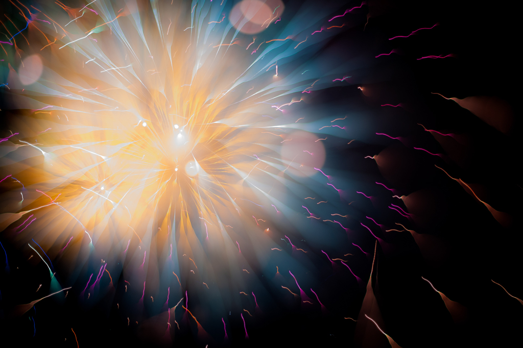 Winter Fireworks Docklands Melbourne Aus