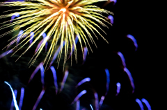 レンズで遊びながら撮る冬の花火05