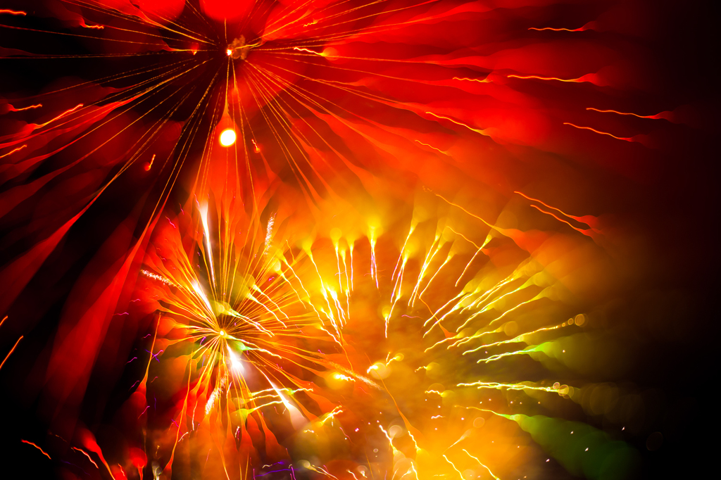 Winter Fireworks Docklands Melbourne Aus
