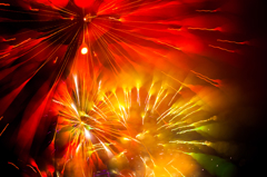 Winter Fireworks Docklands Melbourne Aus