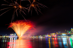 Winter Fireworks Docklands Melbourne Aus