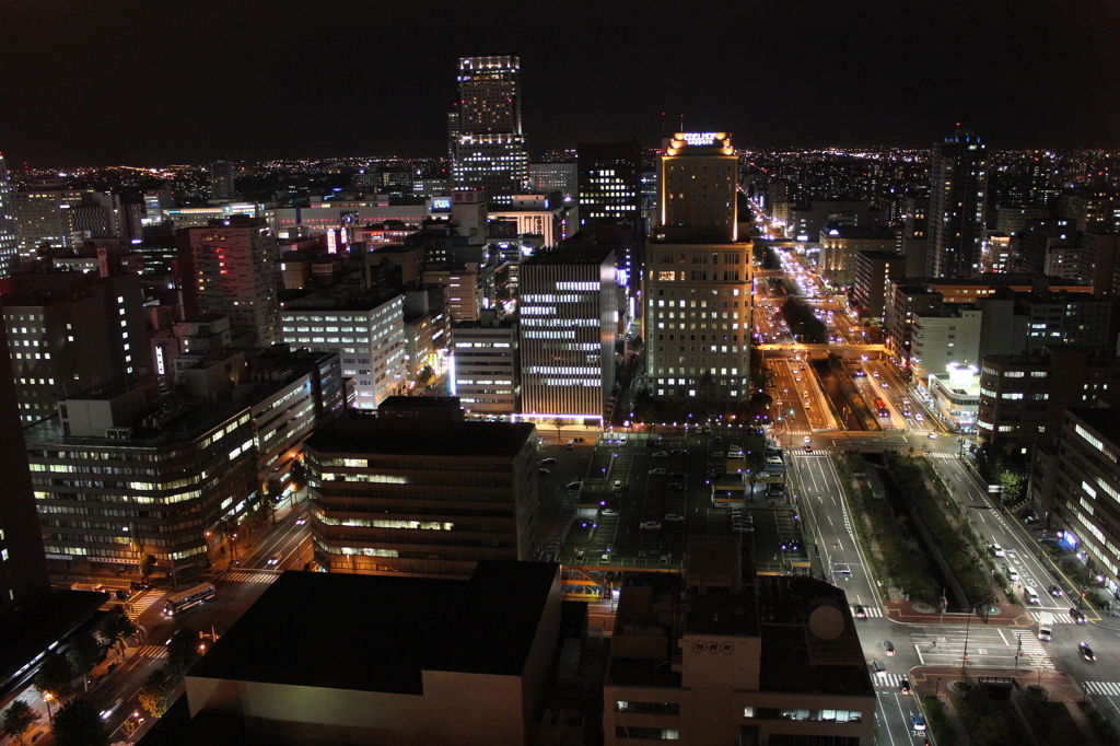 札幌の夜景