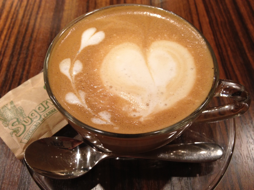 ハートのカプチーノ