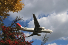 秋と初冬の空