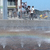 駅前の虹