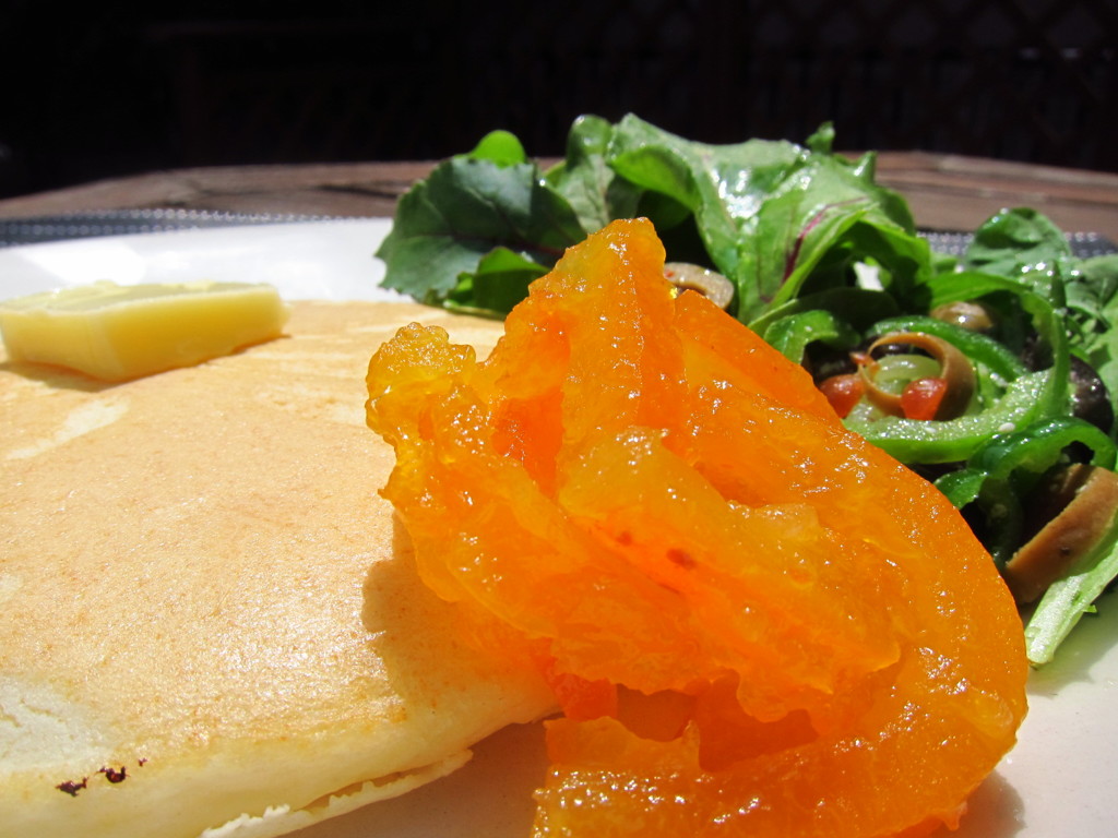 オレンジピール　と　パンケーキ