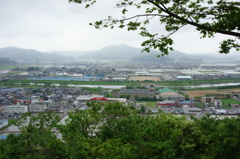 公園よりの街並み